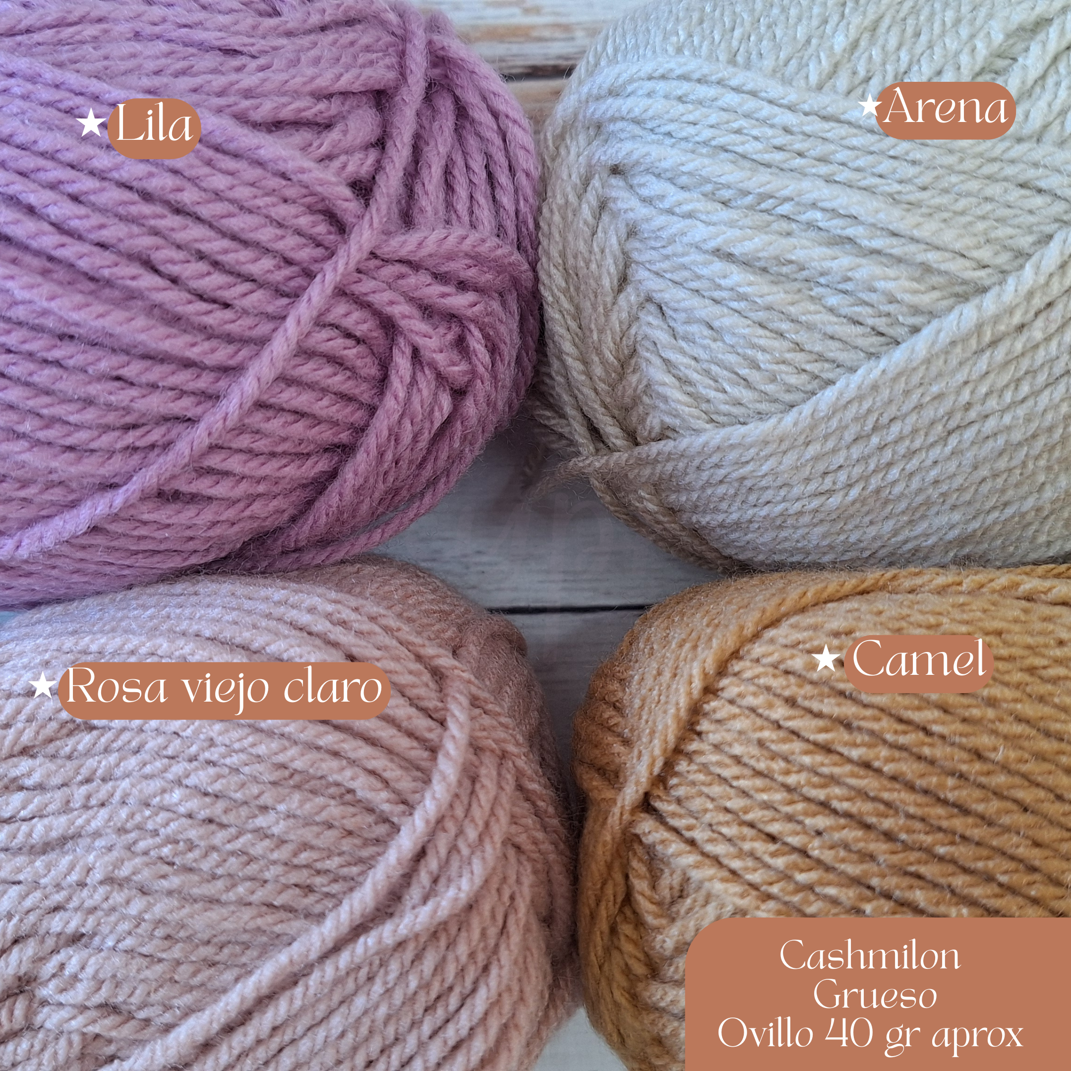 ovillo de acrílico para crochet