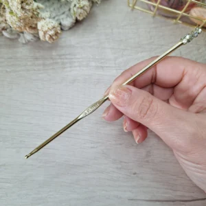 Aguja de Crochet Dorada Premium Nro 3 mm